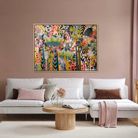 'Border Blooms II’ (122cm x 92cm) - SOLD