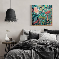 'The Emerald Hideaway' (76cm x 76cm) - SOLD