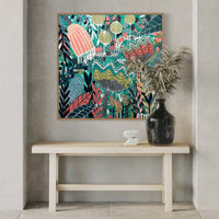 'The Emerald Hideaway' (76cm x 76cm) - SOLD