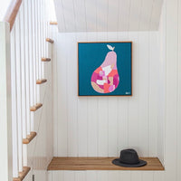 'Tupelo Pink Pear' (50.5cm x 50.5cm) - SOLD