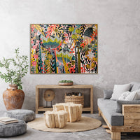 'Border Blooms II’ (122cm x 92cm) - SOLD