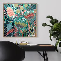 'The Emerald Hideaway' (76cm x 76cm) - SOLD