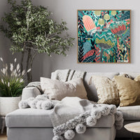 'The Emerald Hideaway' (76cm x 76cm) - SOLD