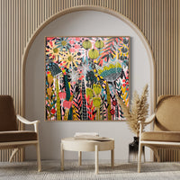 'Border Blooms I’ (101.6cm x 101.6cm) - SOLD