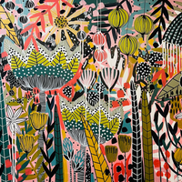 'Border Blooms II’ (122cm x 92cm) - SOLD