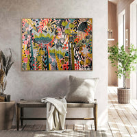 'Border Blooms II’ (122cm x 92cm) - SOLD
