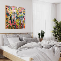 'Border Blooms I’ (101.6cm x 101.6cm) - SOLD