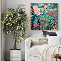 'The Emerald Hideaway' (76cm x 76cm) - SOLD
