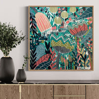 'The Emerald Hideaway' (76cm x 76cm) - SOLD