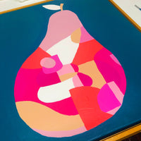 'Tupelo Pink Pear' (50.5cm x 50.5cm) - SOLD