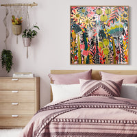 'Border Blooms I’ (101.6cm x 101.6cm) - SOLD