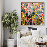 'Border Blooms I’ (101.6cm x 101.6cm) - SOLD