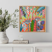 'Pink Clay' (45.5cm x 45.5cm) - SOLD