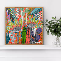 'Pink Clay' (45.5cm x 45.5cm) - SOLD