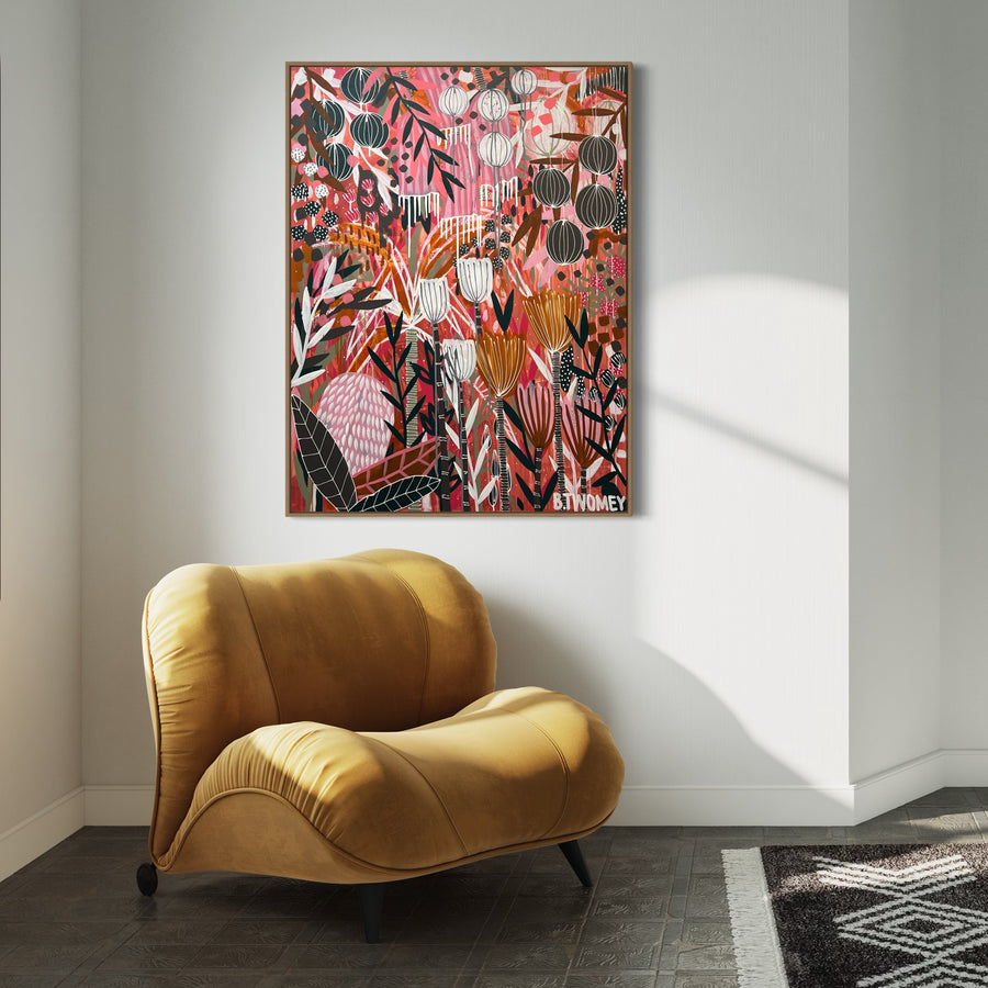 'Blush Blossoms’ (92cm x 122cm)