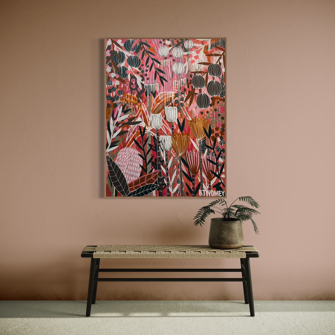 'Blush Blossoms’ (92cm x 122cm)