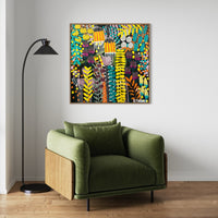 'Paradise Blooms’ (101.6cm x 101.6cm) - SOLD