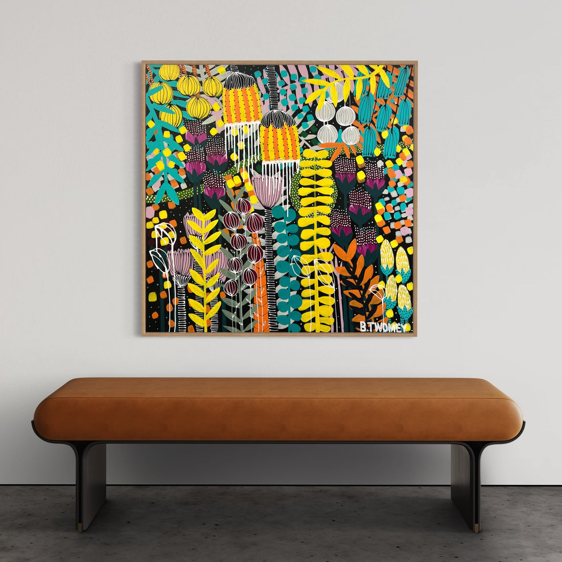 'Paradise Blooms’ (101.6cm x 101.6cm) - SOLD