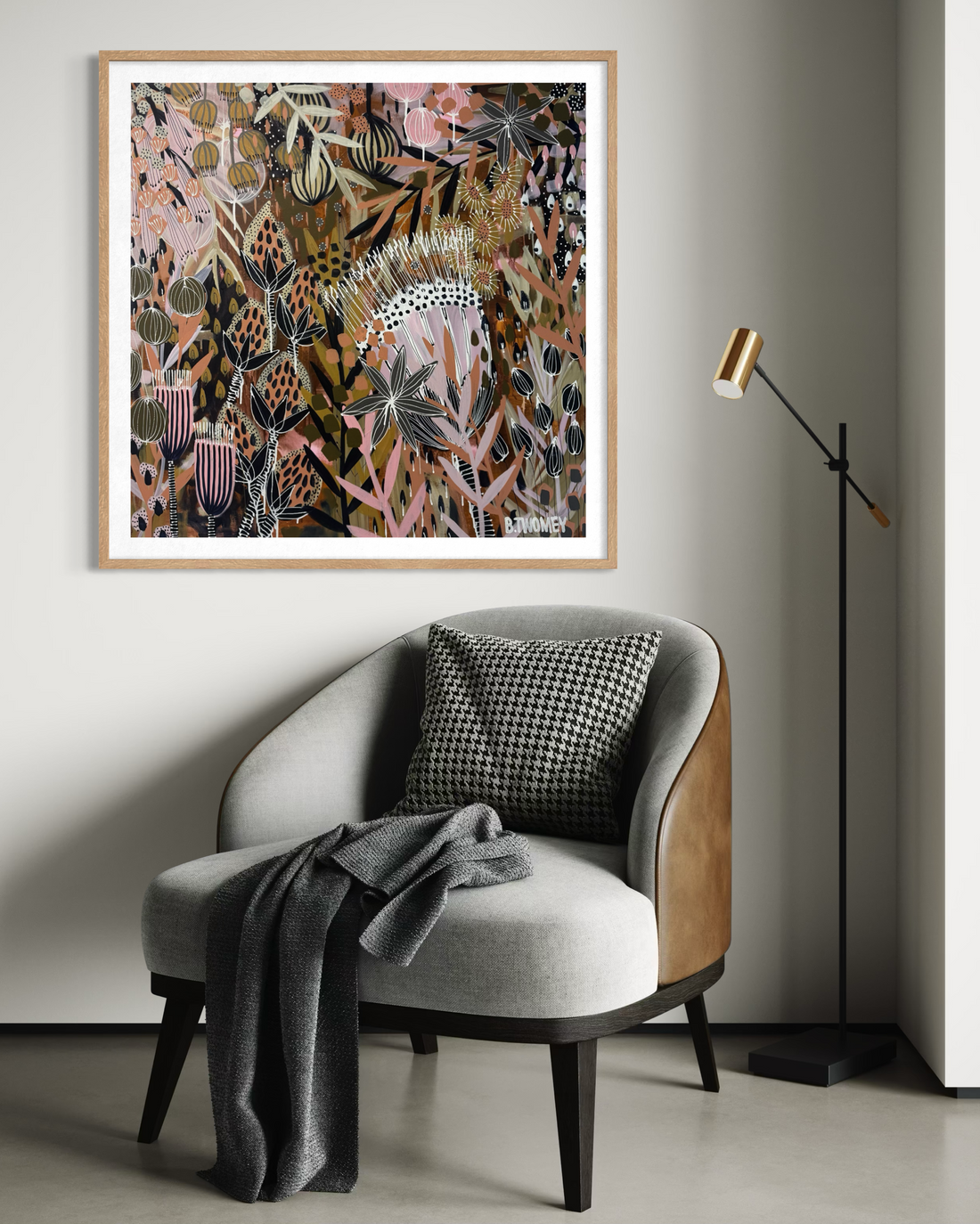 'Pink Palms' Limited Edition Reproduction Prints