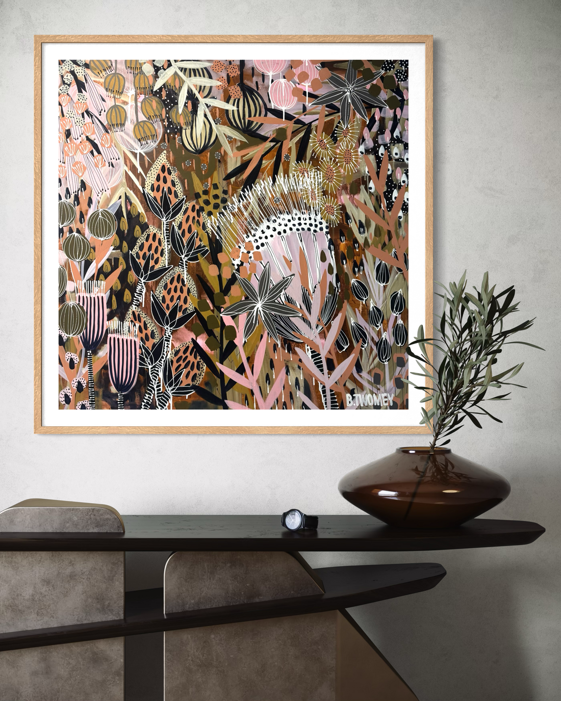 'Pink Palms' Limited Edition Reproduction Prints