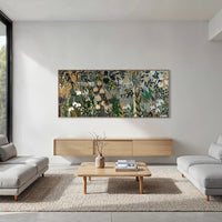 'Green Living' Original Painting — 90 x 212cm