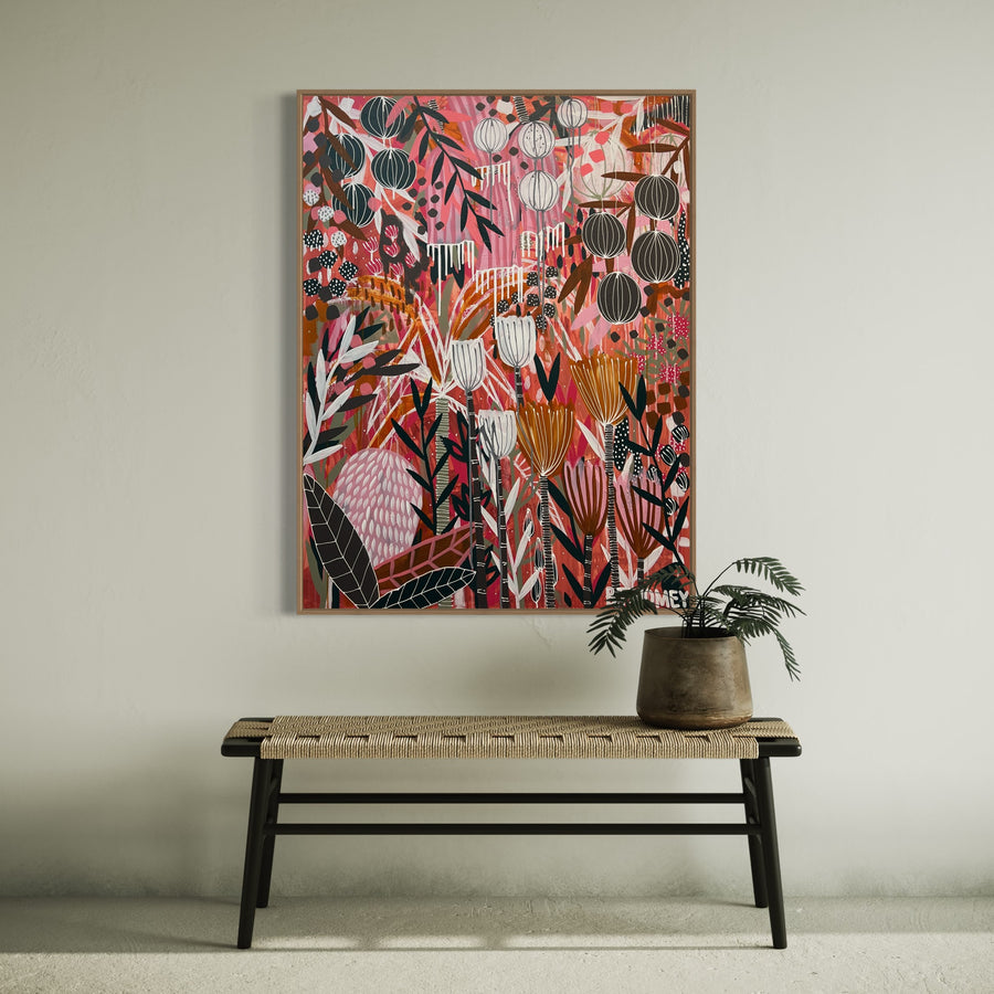 'Blush Blossoms’ (92cm x 122cm)