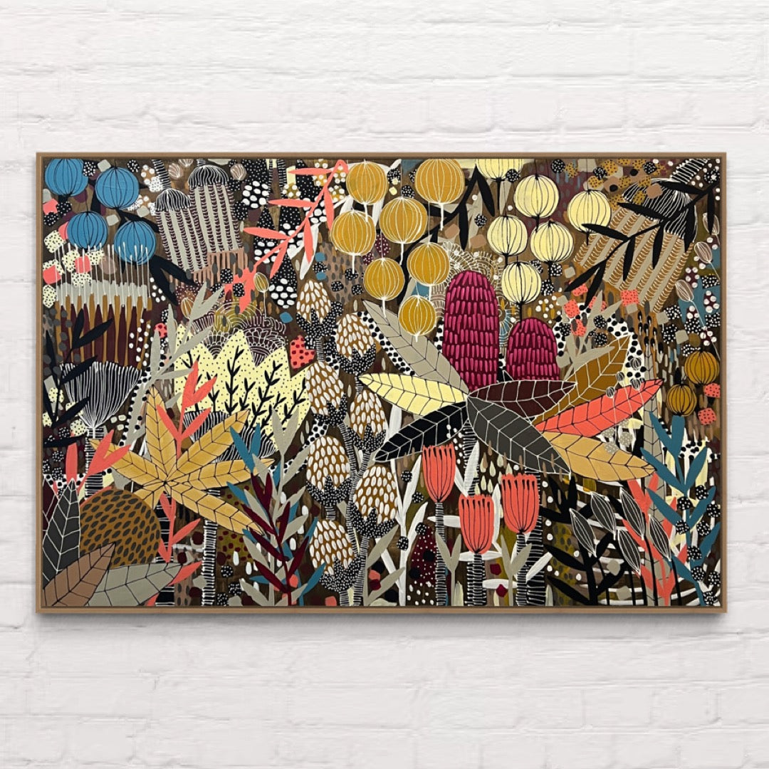 'Bush Blooms’ (152cm x 101cm) - COMMISSION