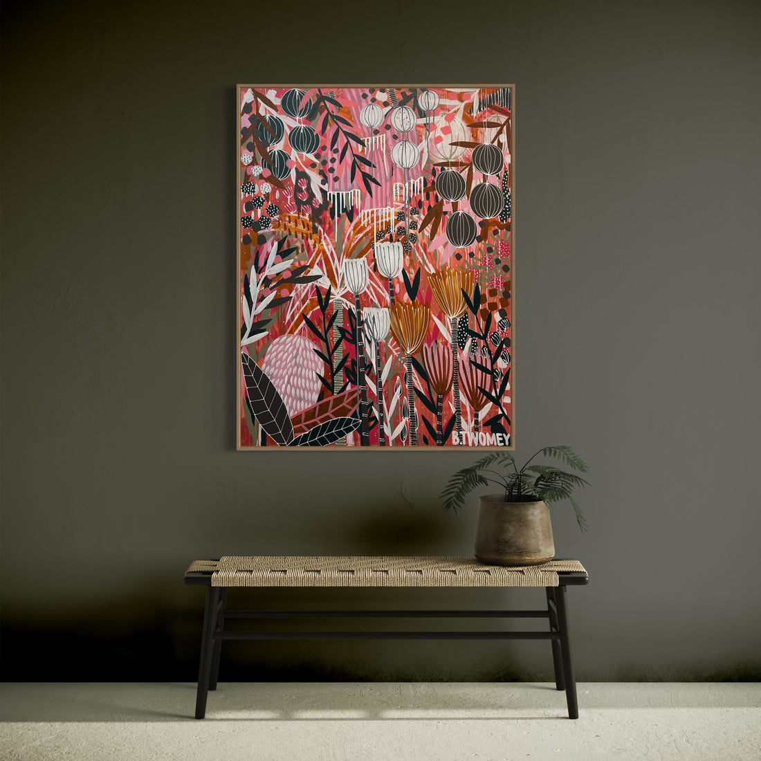 'Blush Blossoms’ (92cm x 122cm)