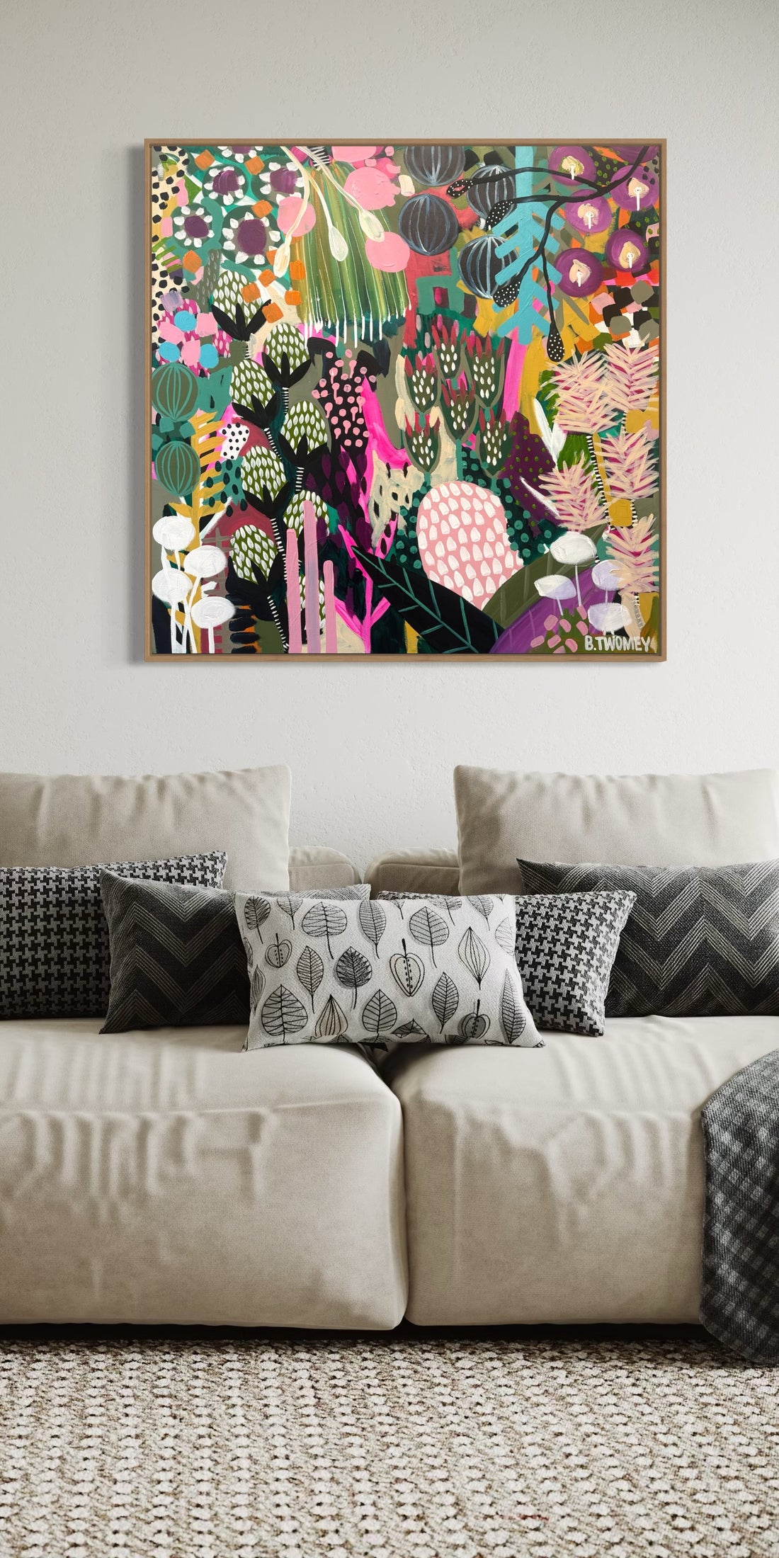Hold That Thought (101cm x 101cm)