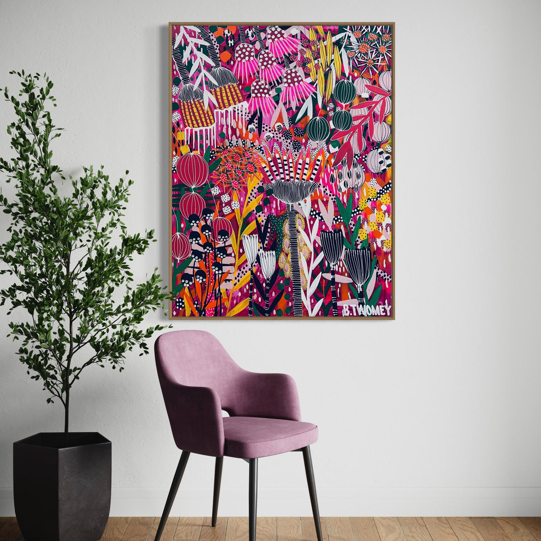 'Neon Natives’ (92cm x 122cm)