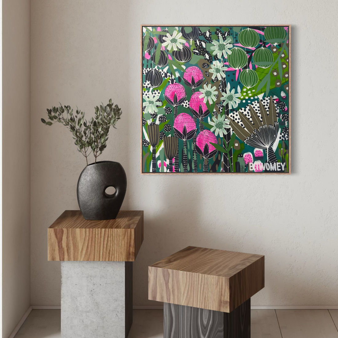 Floral Fragments (76x76)