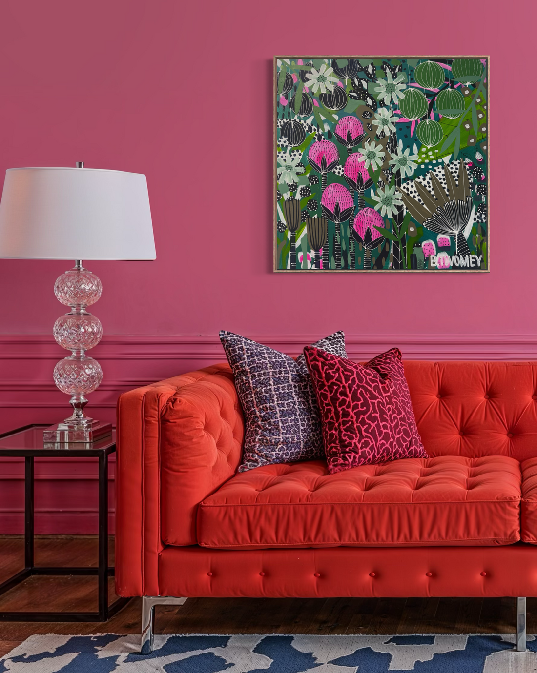 Floral Fragments (76x76)