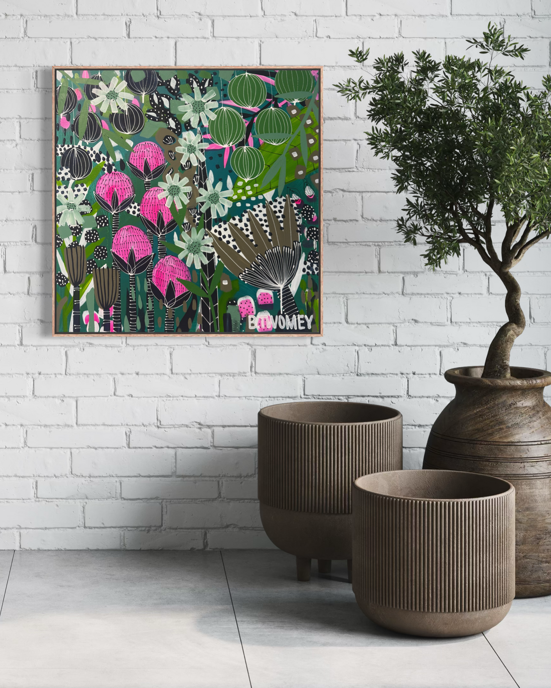 Floral Fragments (76x76)