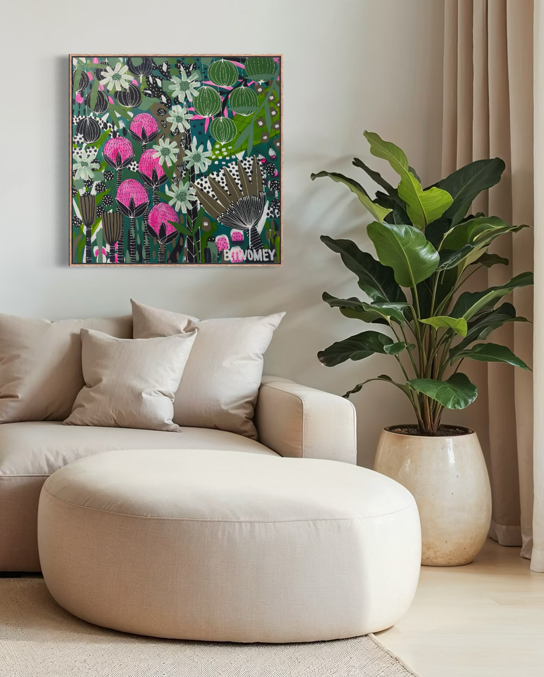 Floral Fragments (76x76)