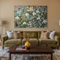 Original abstract botanical painting 'The Wild Kind' by Brisbane artist B Twomey, 122 x 182cm acrylic on canvas