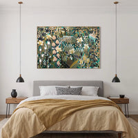 Original abstract botanical painting 'Another Beginning' by Brisbane artist B Twomey, 122 x 182cm acrylic on canvas