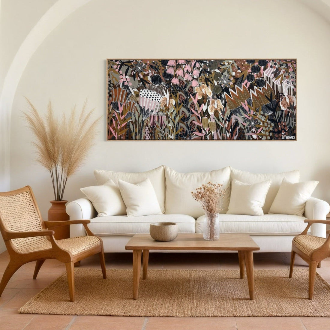 'Dusty Horizon' Original Painting (90x212)