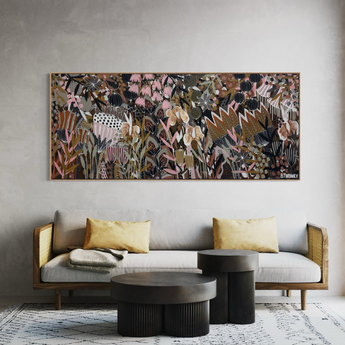 'Dusty Horizon' Original Painting (90x212)
