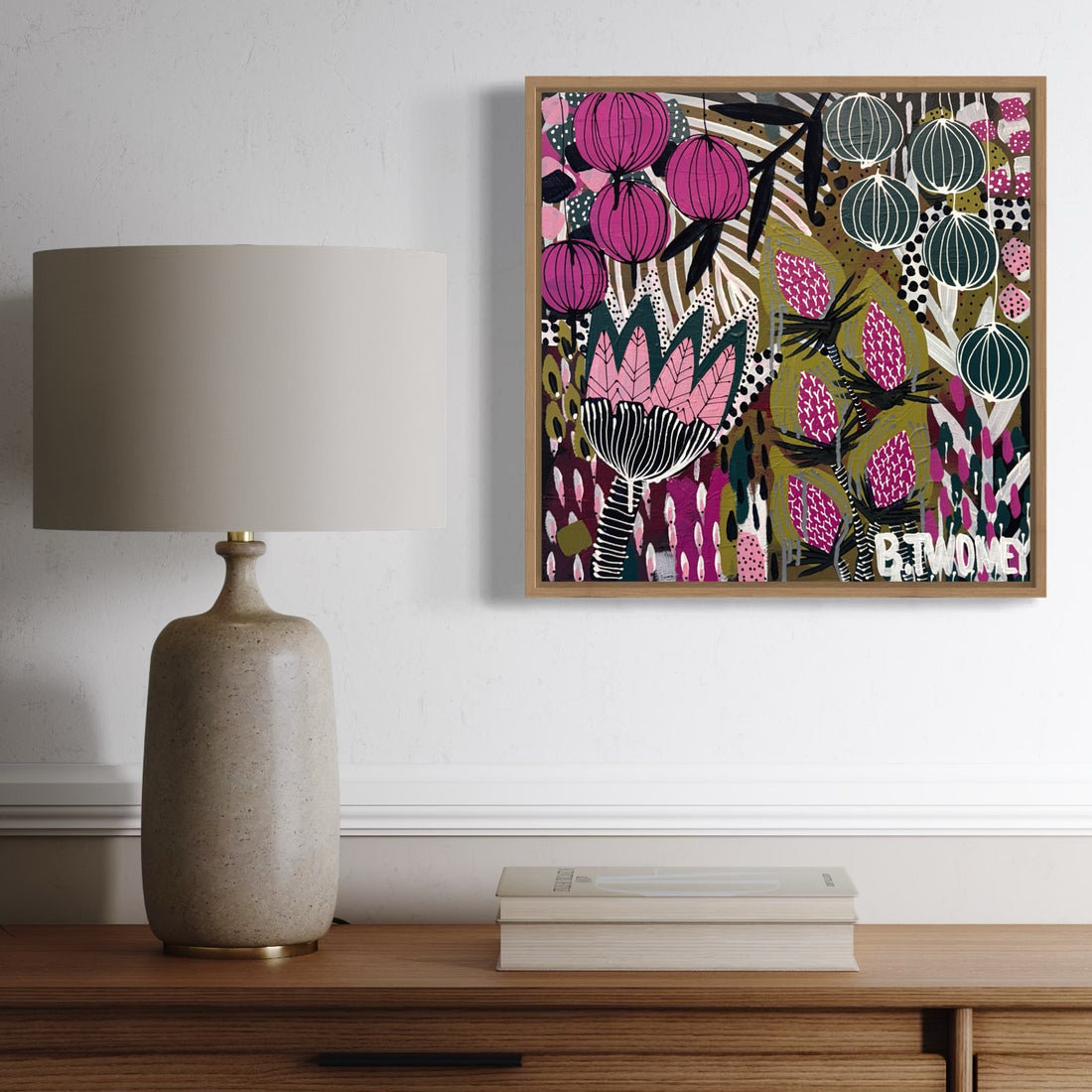 ‘Opulent Petals II' (45cm x 45cm)