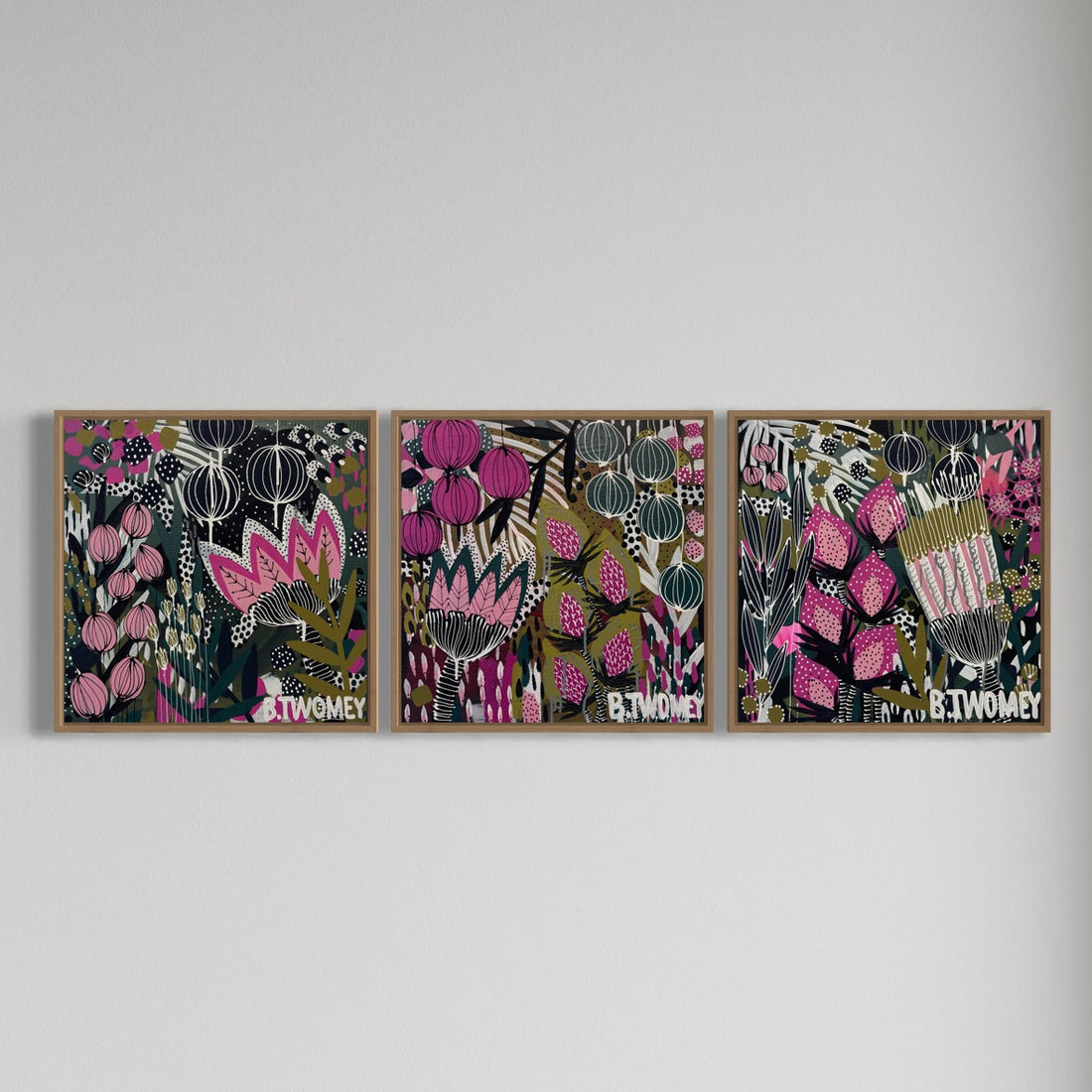 ‘Opulent Petals II' (45cm x 45cm)