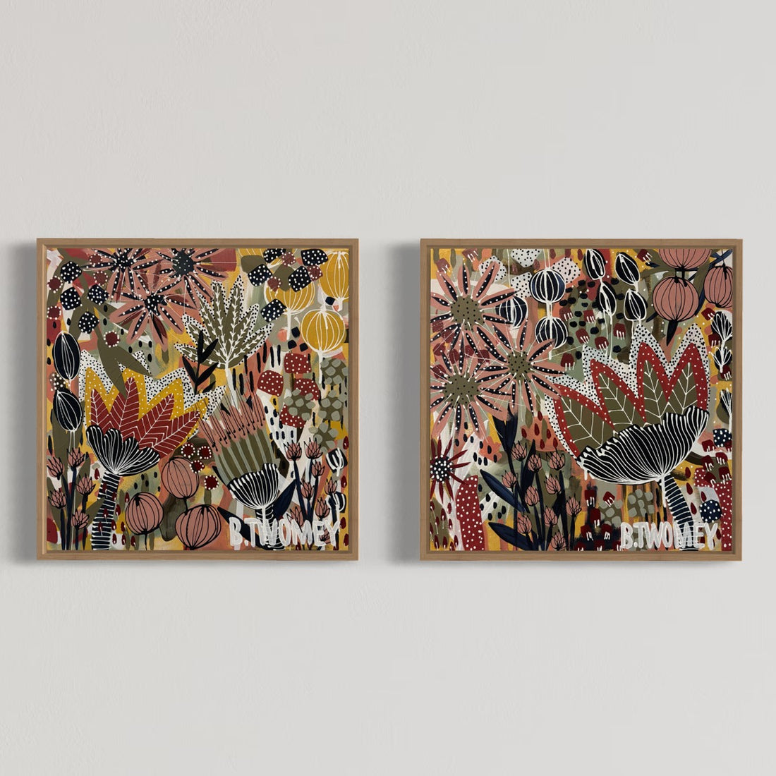 ‘Wild Bloom Riot II' (45cm x 45cm)