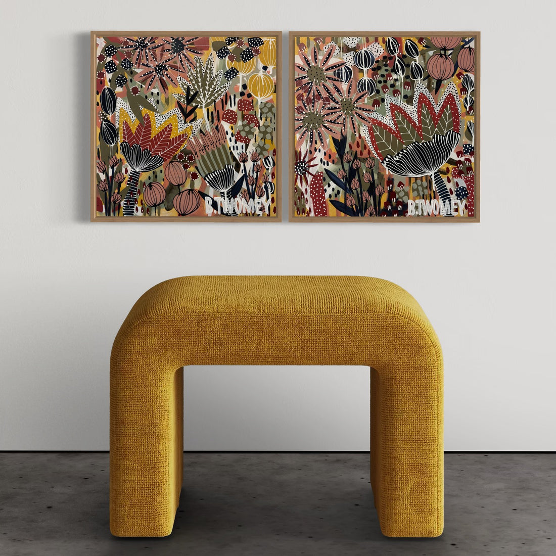 ‘Wild Bloom Riot II' (45cm x 45cm)