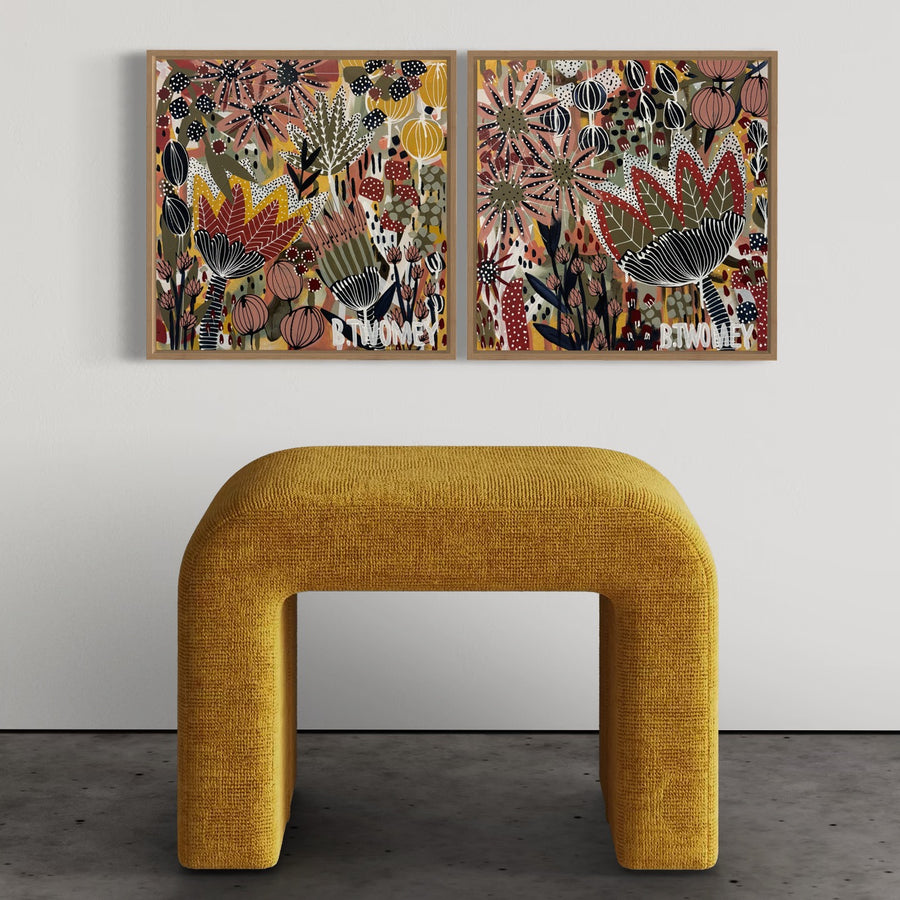 ‘Wild Bloom Riot II' (45cm x 45cm)