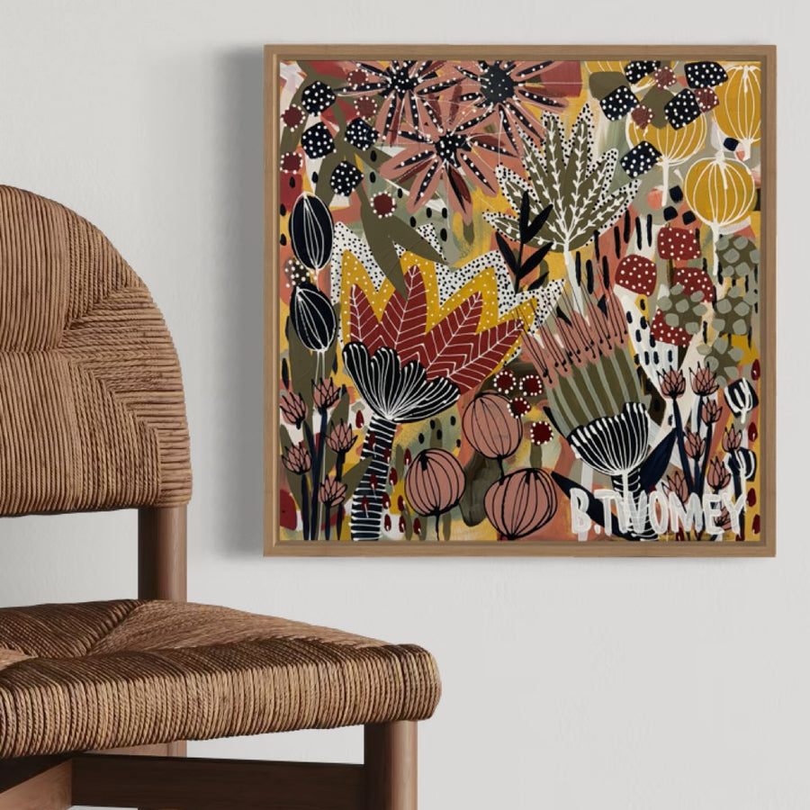 ‘Wild Bloom Riot I' (45cm x 45cm)