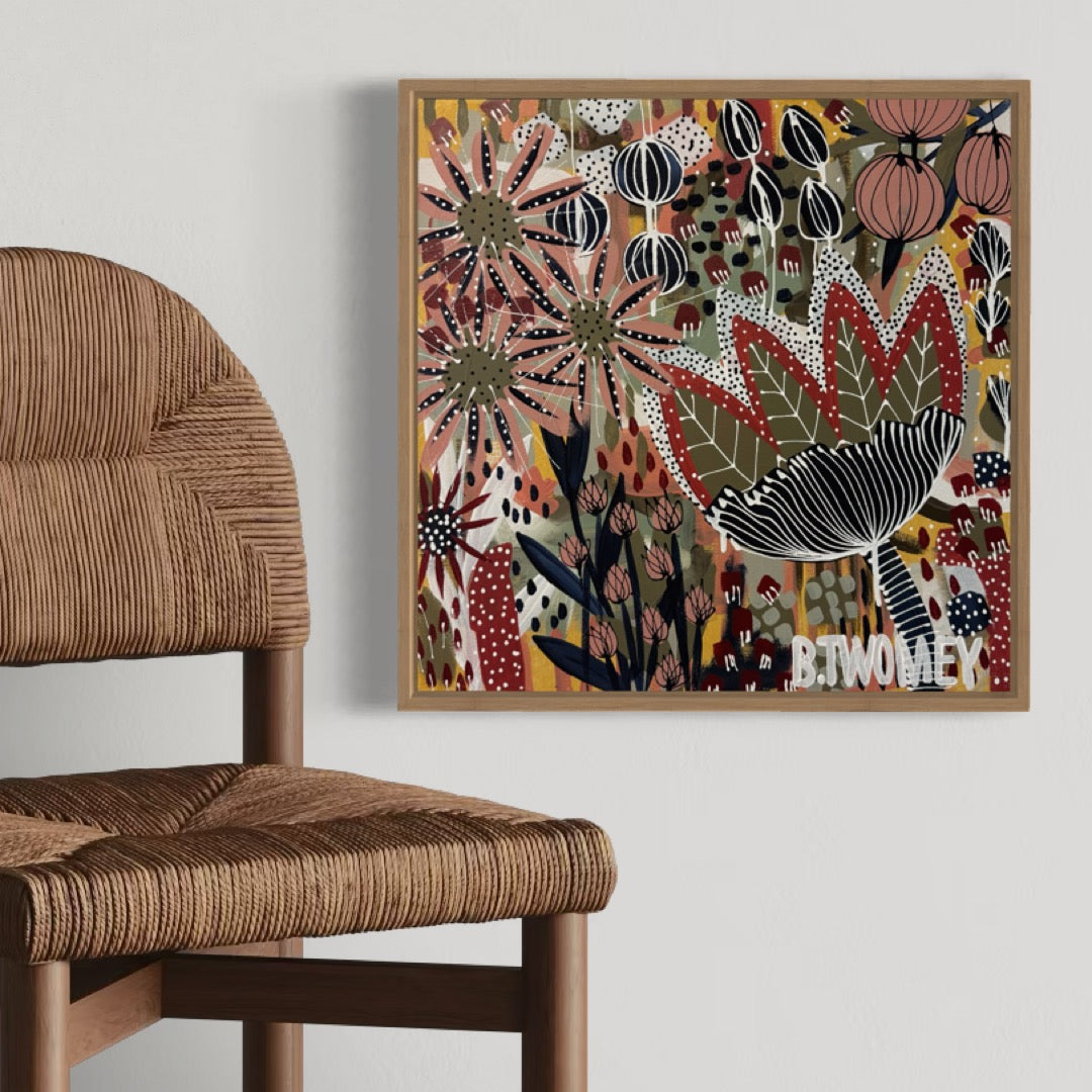 ‘Wild Bloom Riot II' (45cm x 45cm)