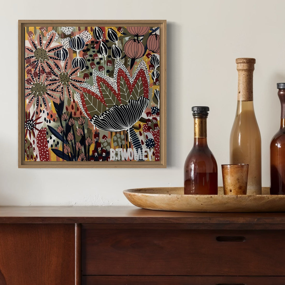 ‘Wild Bloom Riot II' (45cm x 45cm)