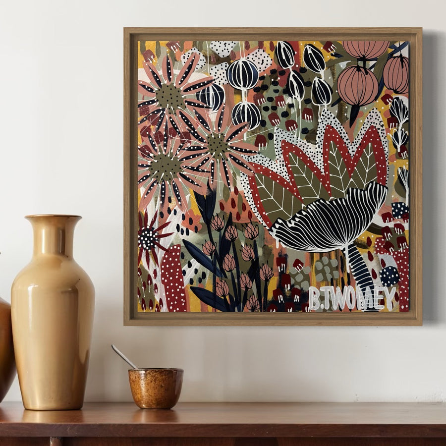 ‘Wild Bloom Riot II' (45cm x 45cm)