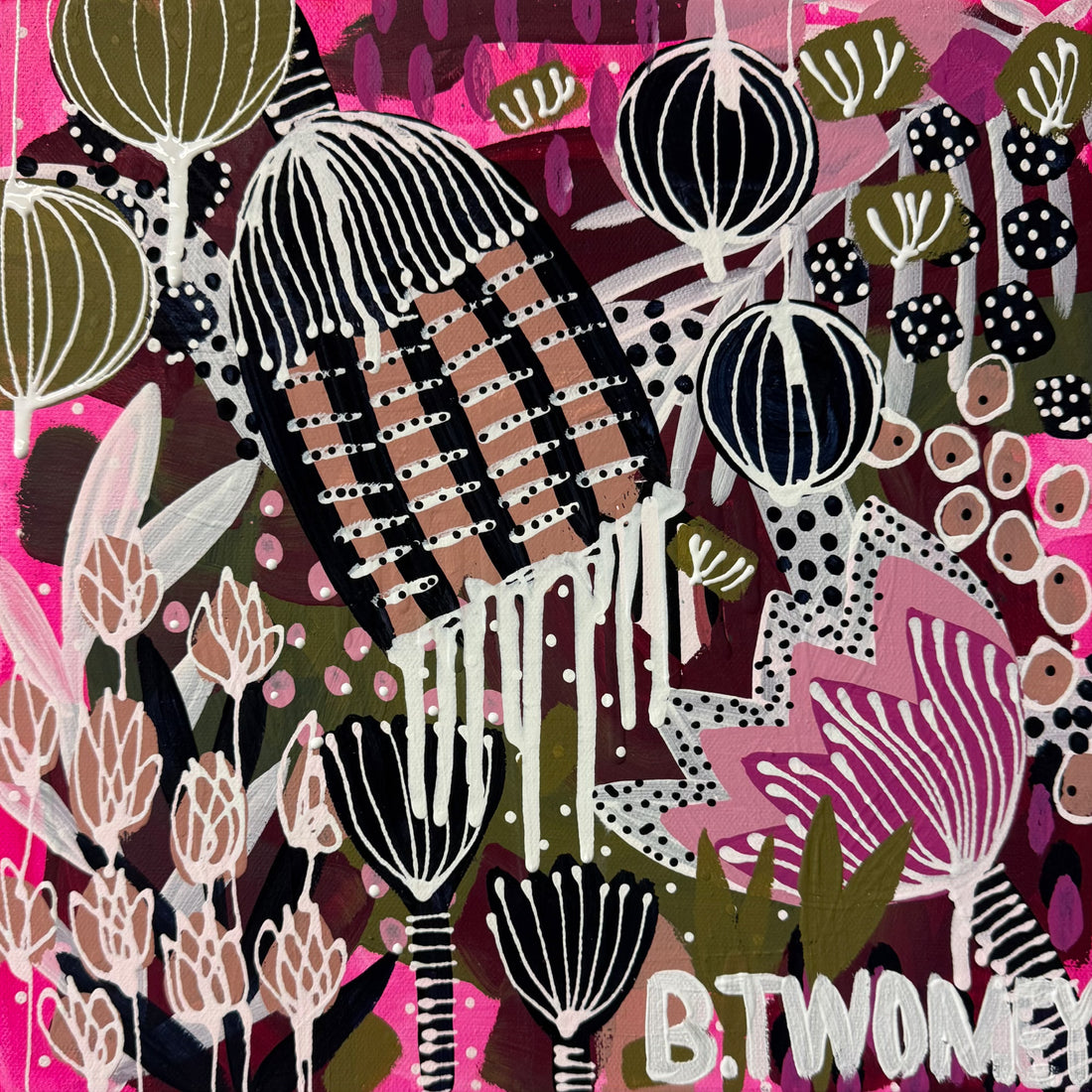 ‘Chromatic Blooms' (30cm x 30cm)