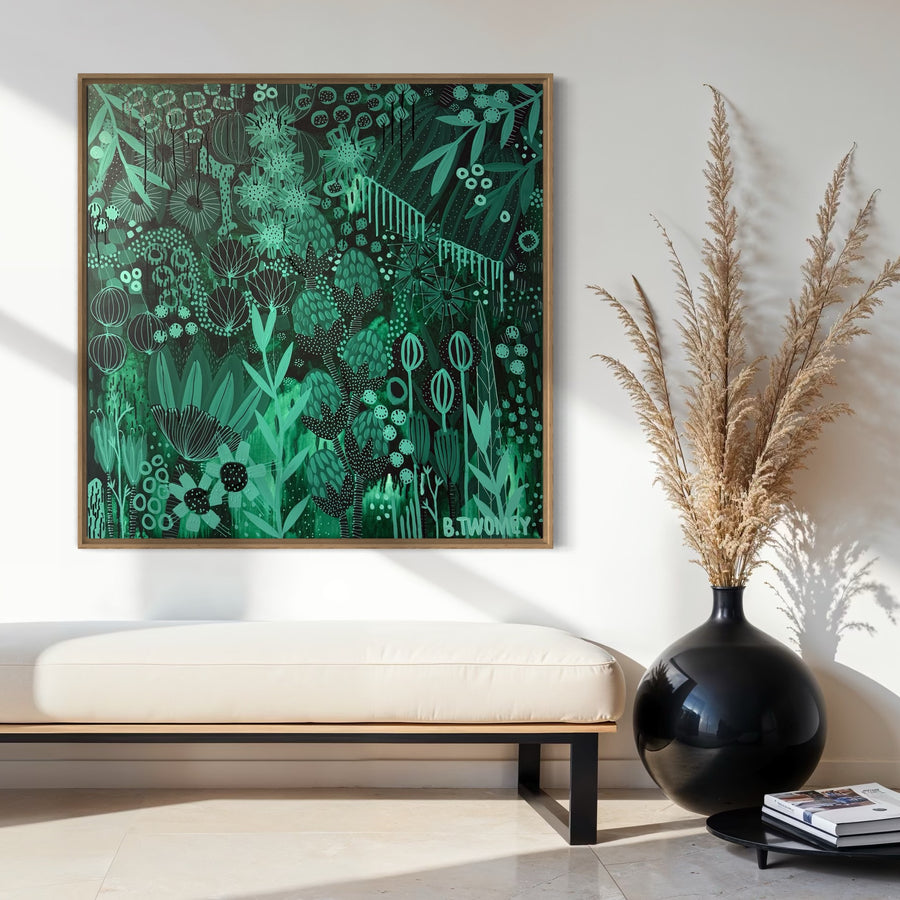 'Study In Green’ (101cm x 101cm)