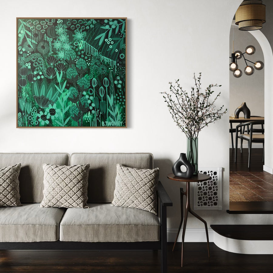 'Study In Green’ (101cm x 101cm)